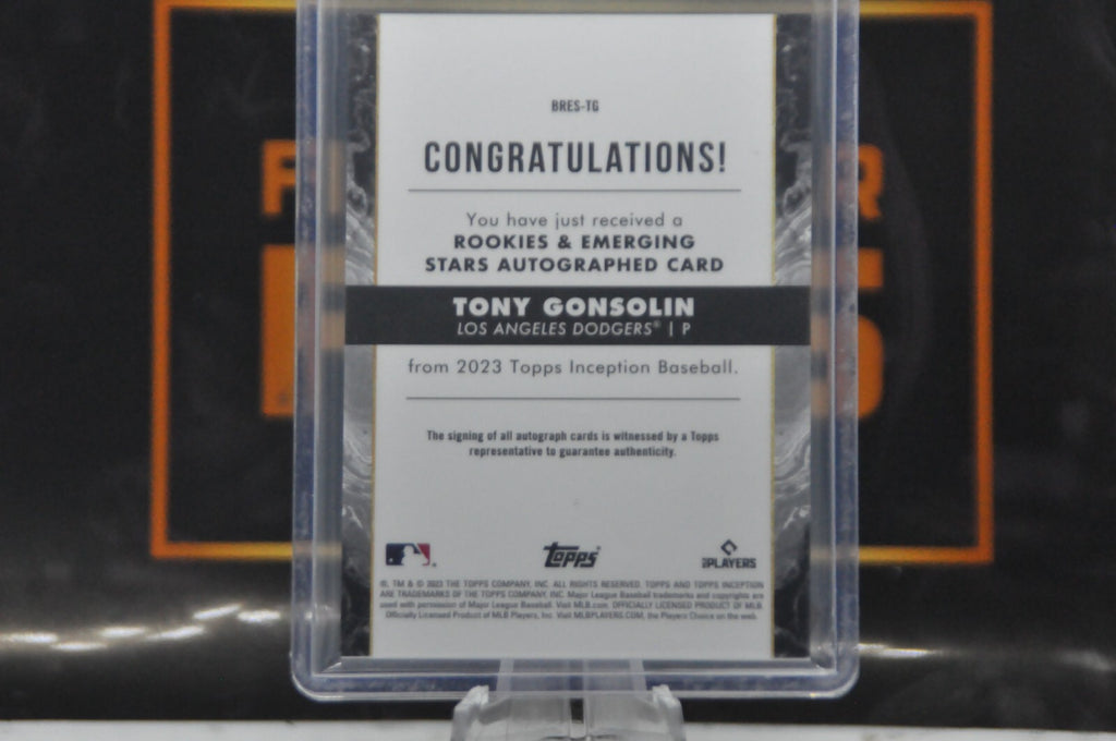 Tony Gonsolin #BRES-TG (2023 Topps Inception Rookie And Emerging Stars) #134/249