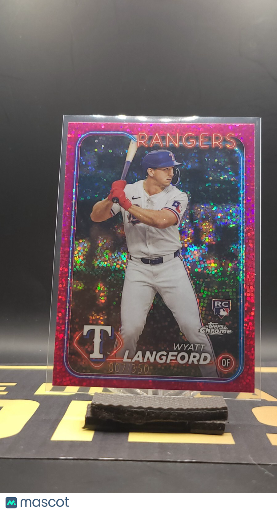 2024 Topps Chrome - #122 Wyatt Langford Magenta Speckle 007/350