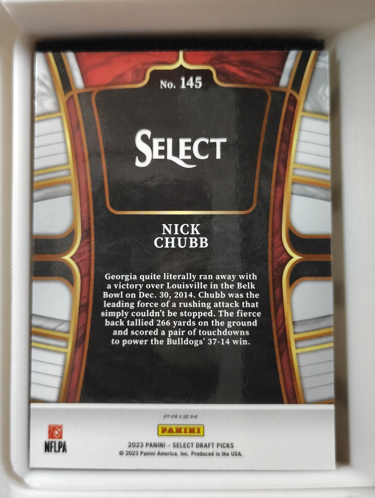 2023 Panini Select Draft Picks - Field Level Nick Chubb #145 Dragon Scale Prizm