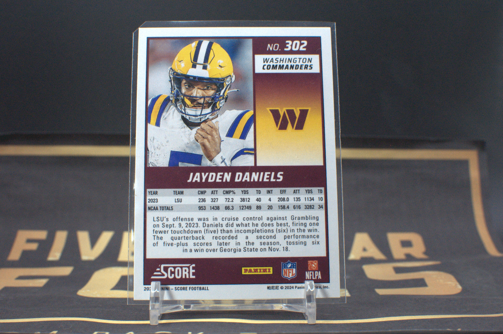 2024 Score: Jayden Daniels #302 **Free Shipping @ $10+**