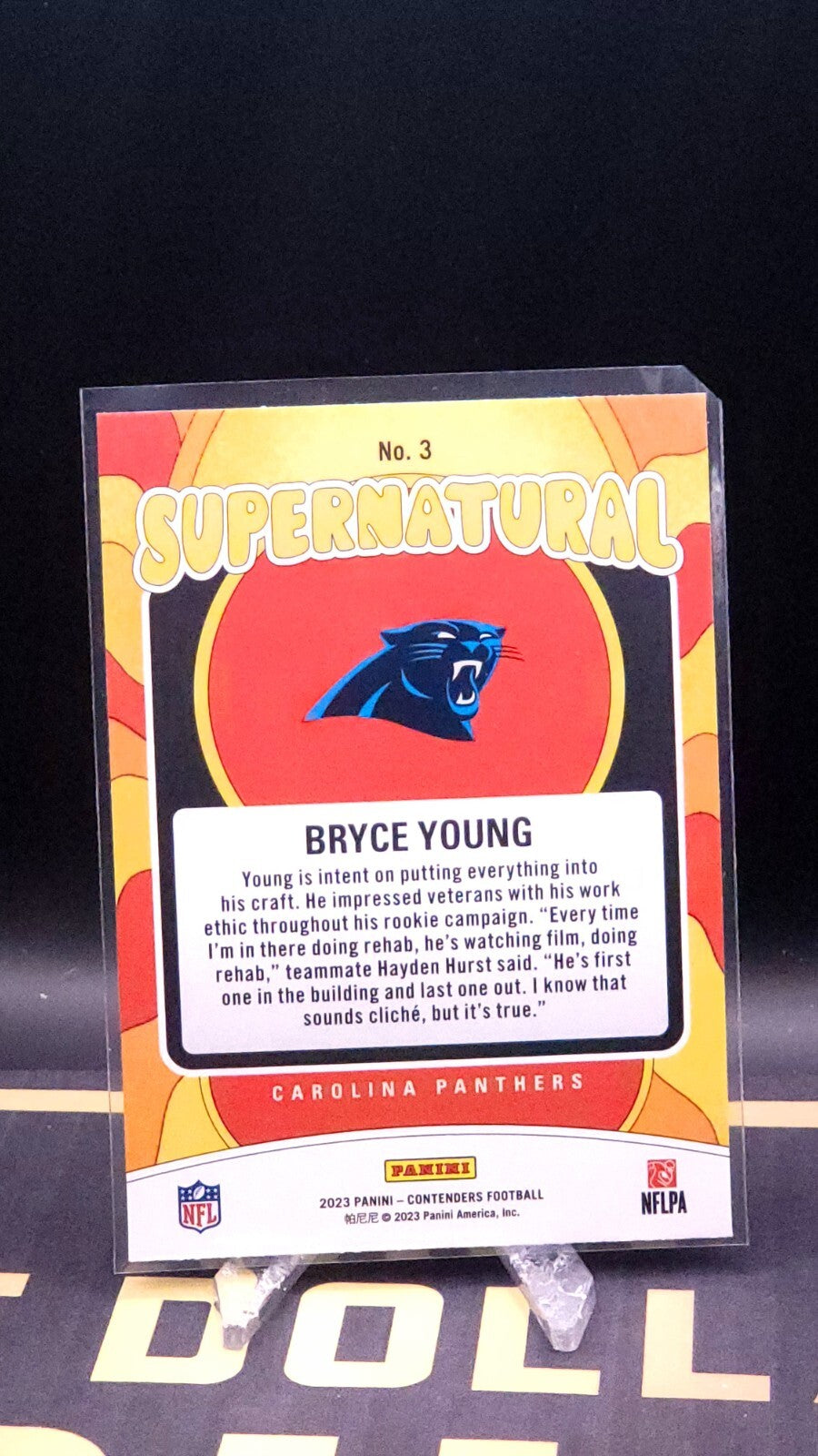 *Free Shipping @ $10* 2023 Panini Contenders - Supernatural #3 Bryce Young (RC)