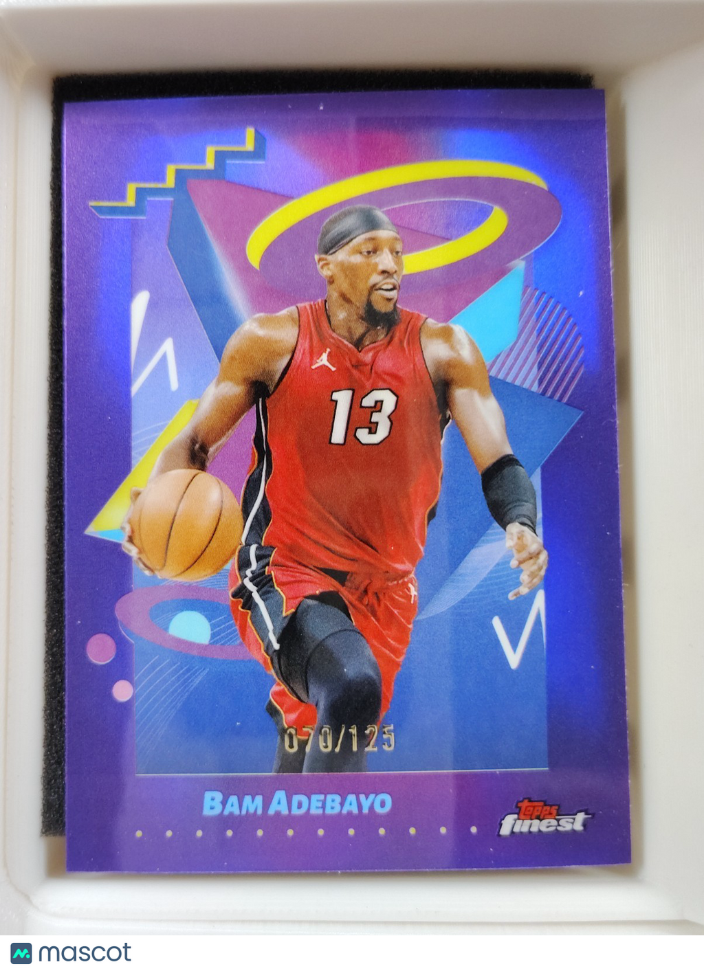 2024-25 Topps Finest Bam Adebayo #245 Purple 070/125