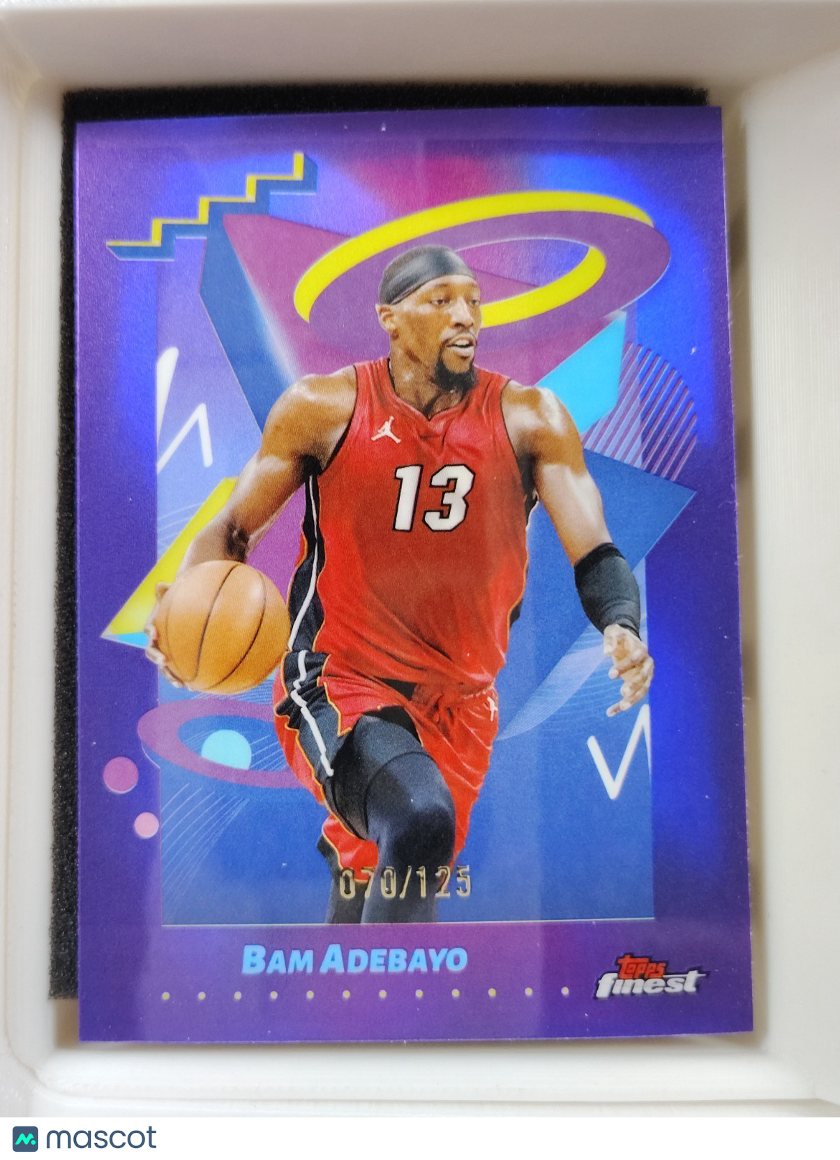 2024-25 Topps Finest Bam Adebayo #245 Purple 070/125