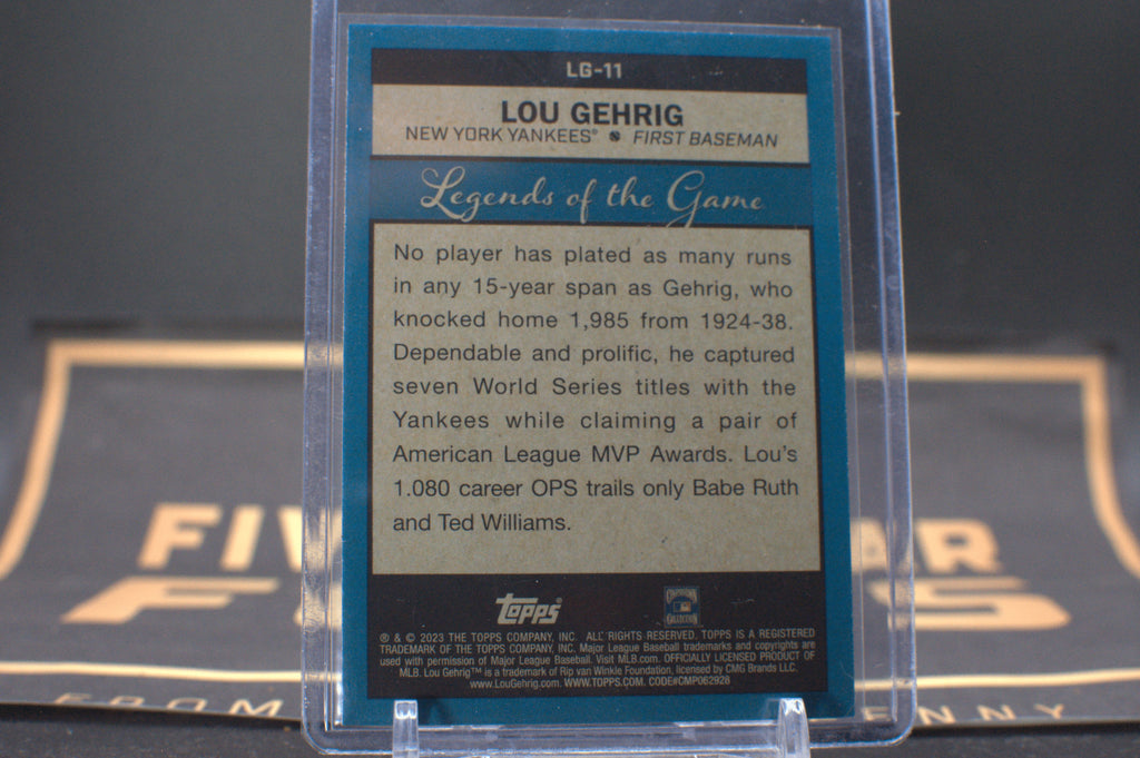 2023 Topps Legends Of The Game: Lou Gehrig #LG-11