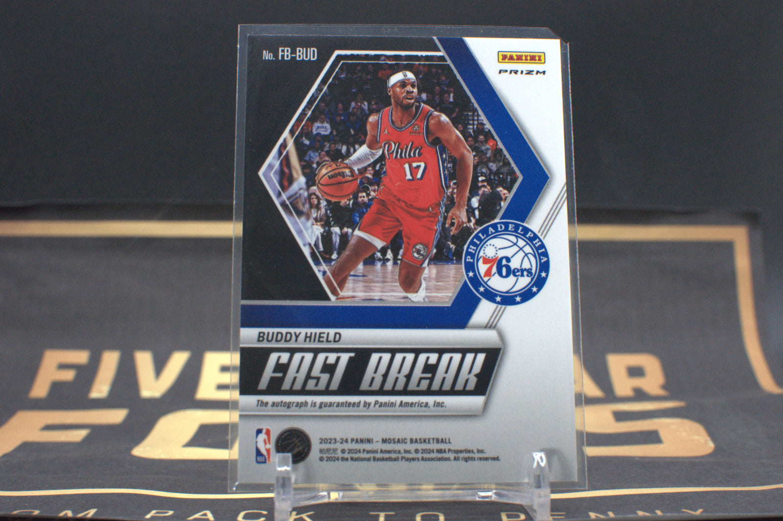 2023-24 Panini Mosaic Fast Break Autographs Buddy Hield #FB-BUD