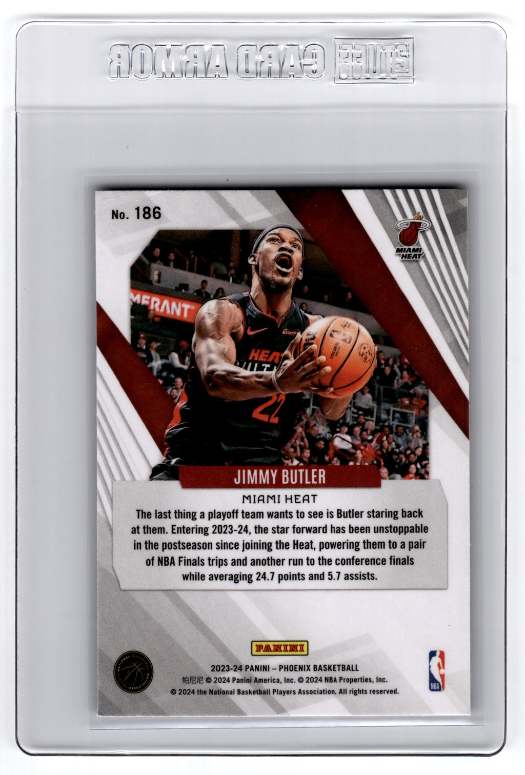 2023 Panini Phoenix Jimmy Butler Red Ice #186 **Free Shipping @ $10+**