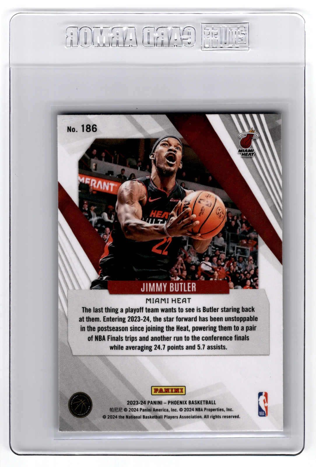 2023 Panini Phoenix Jimmy Butler Red Ice #186 **Free Shipping @ $10+**