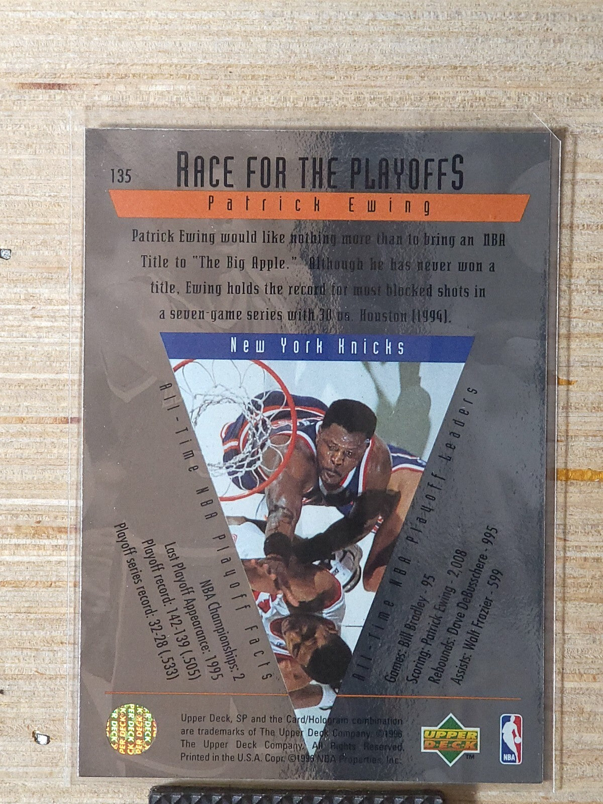 1995-96 SP Championship Series - Patrick Ewing #135