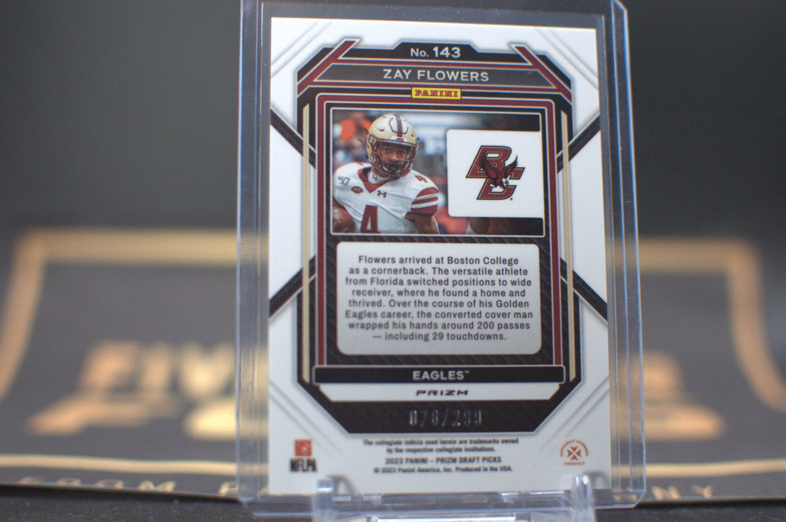 2023 Panini Prizm Draft Picks : Zay Flowers [Red] #143