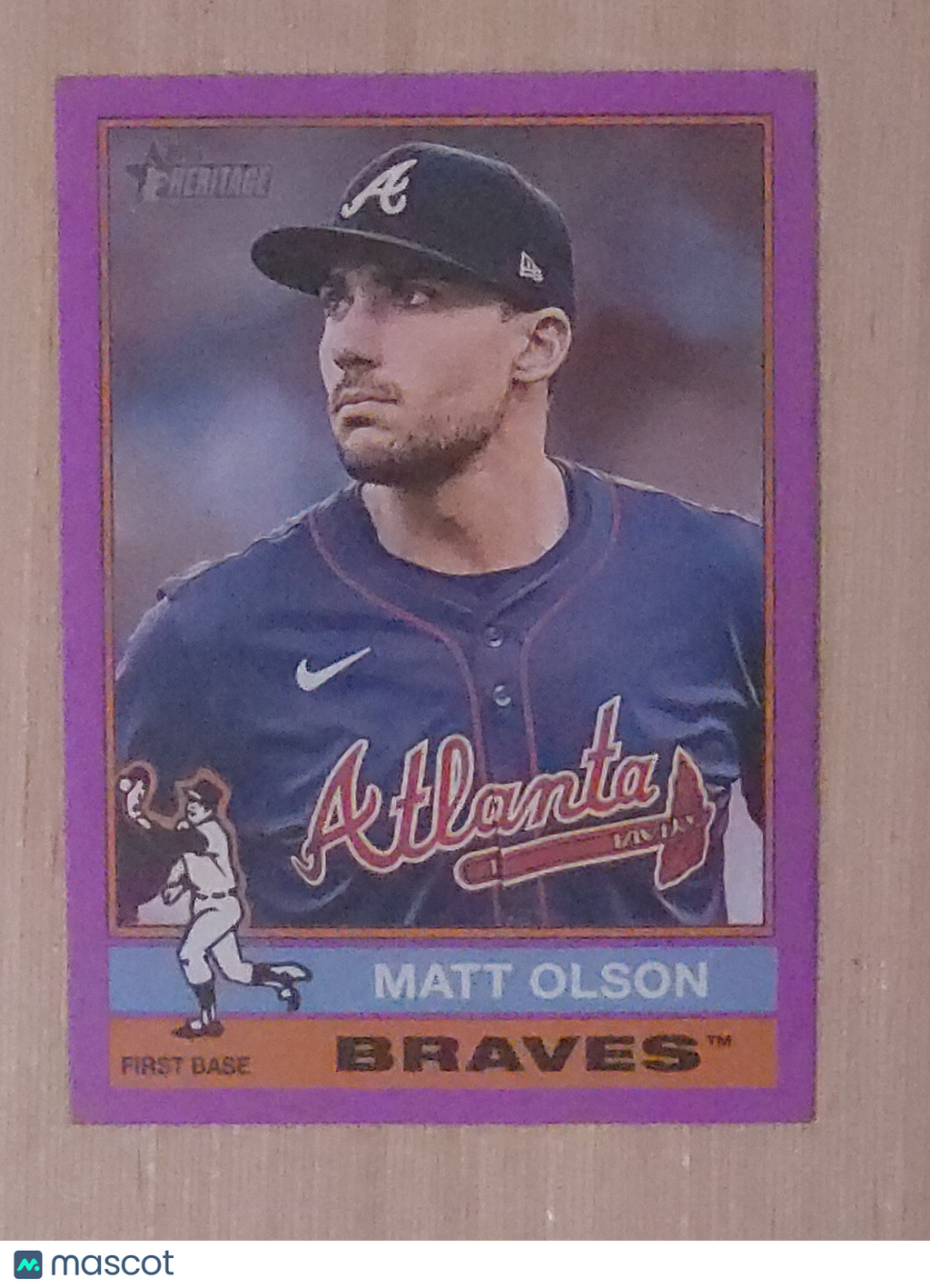 2025 Topps Heritage - Matt Olson #102 Pink Border