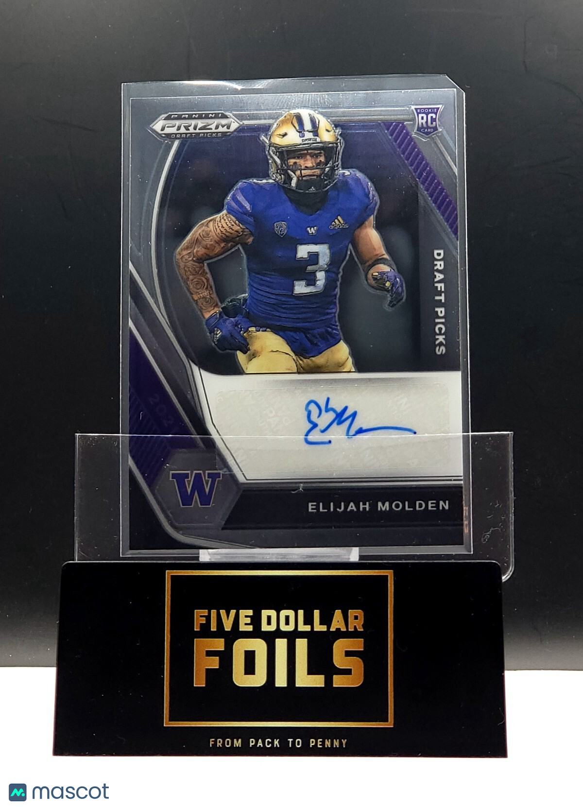 2021 Panini Prizm Draft Picks Auto #DPA-ELI Elijah Molden