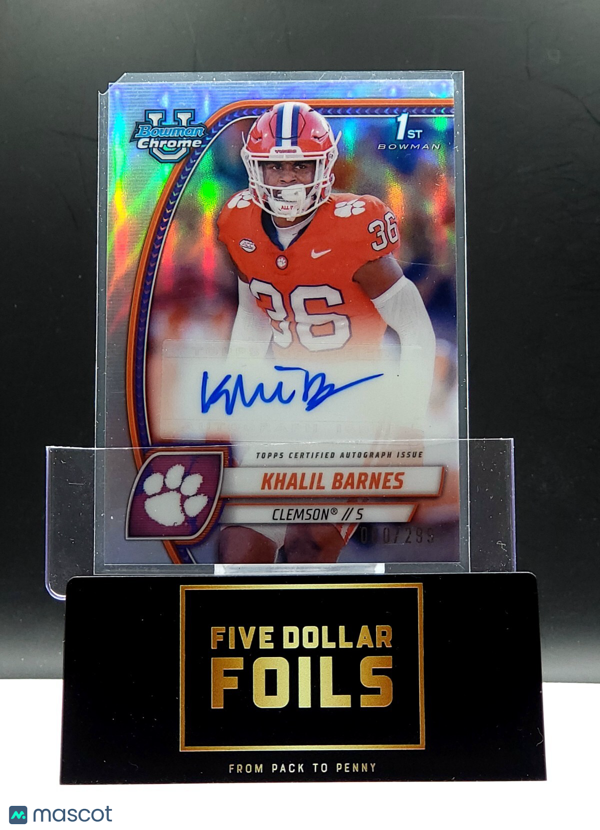 2024 Bowman U Chrome #PA-KBA Khalil Barnes Refractor 060/299
