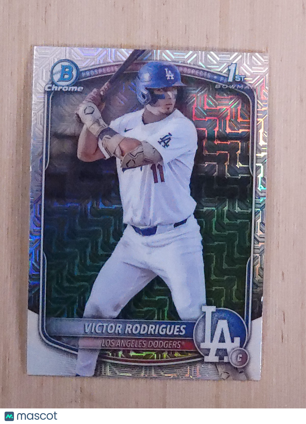 2025 Bowman - Chrome Prospects #BCP-45 Victor Rodrigues  Mega box Mojo