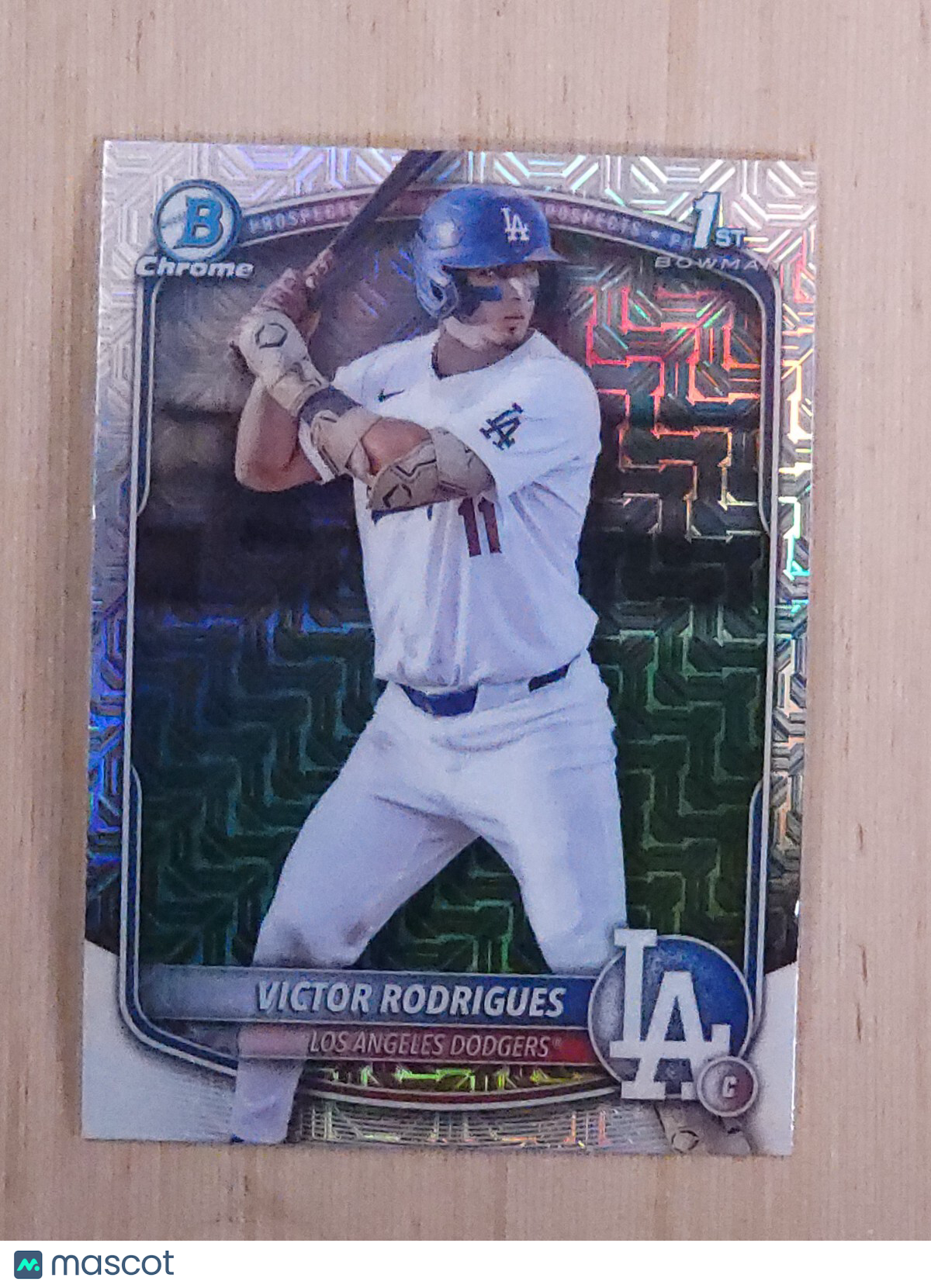 2025 Bowman - Chrome Prospects #BCP-45 Victor Rodrigues  Mega box Mojo