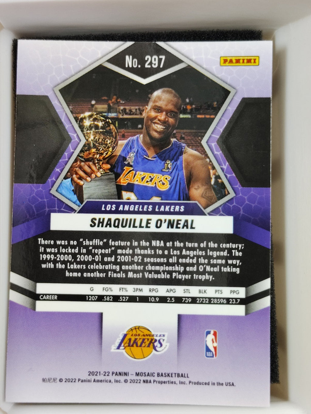 2021-22 Panini Mosaic - Finals MVPs Shaquille O'Neal #297