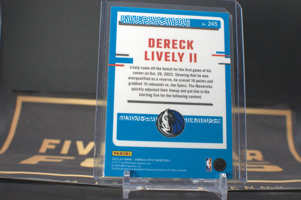 2023 Panini Donruss Optic: Dereck Lively II #245