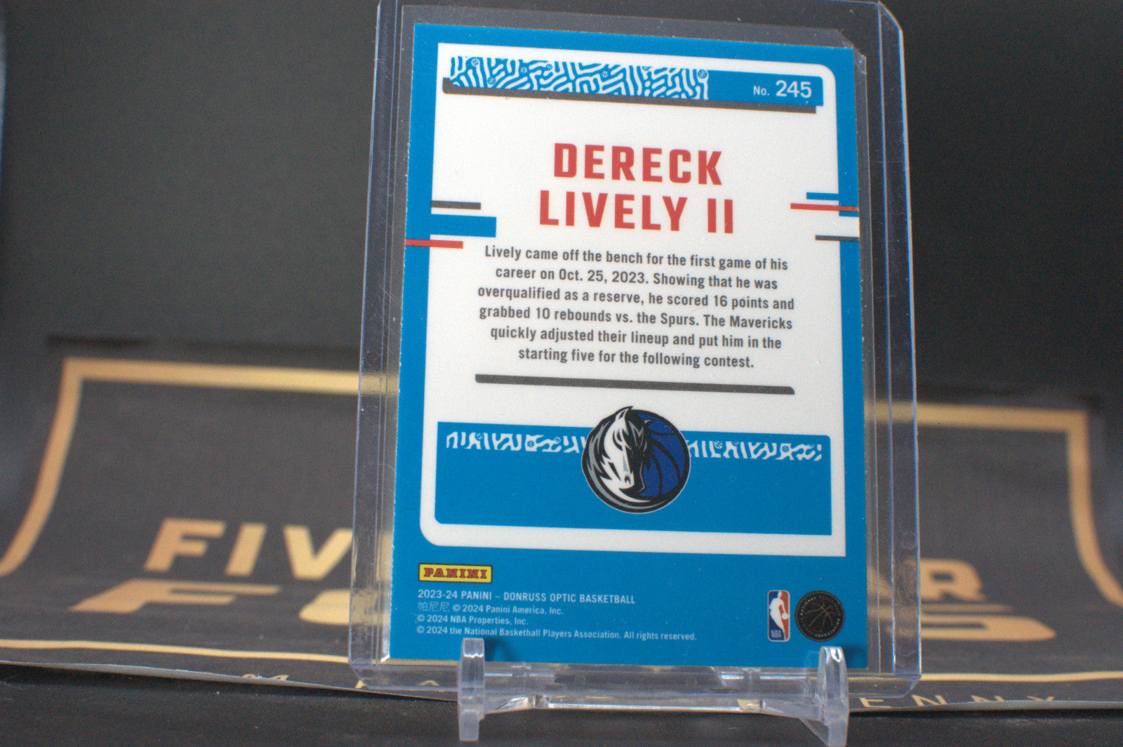 2023 Panini Donruss Optic: Dereck Lively II #245