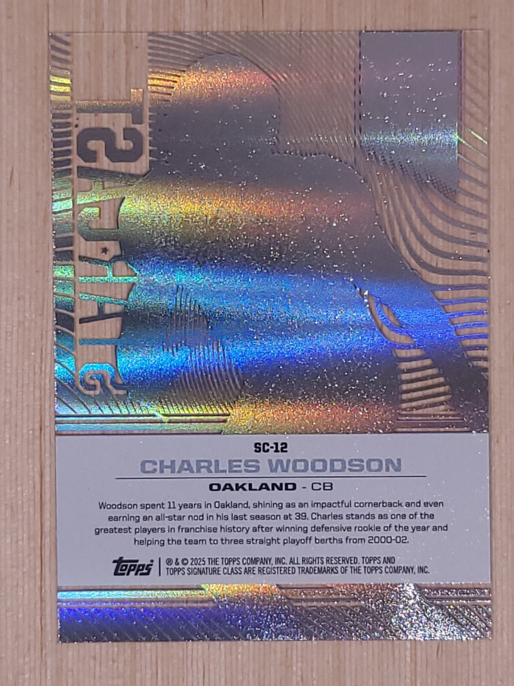 2025 Topps Signature Class Starcast SC-12 Charles Woodson