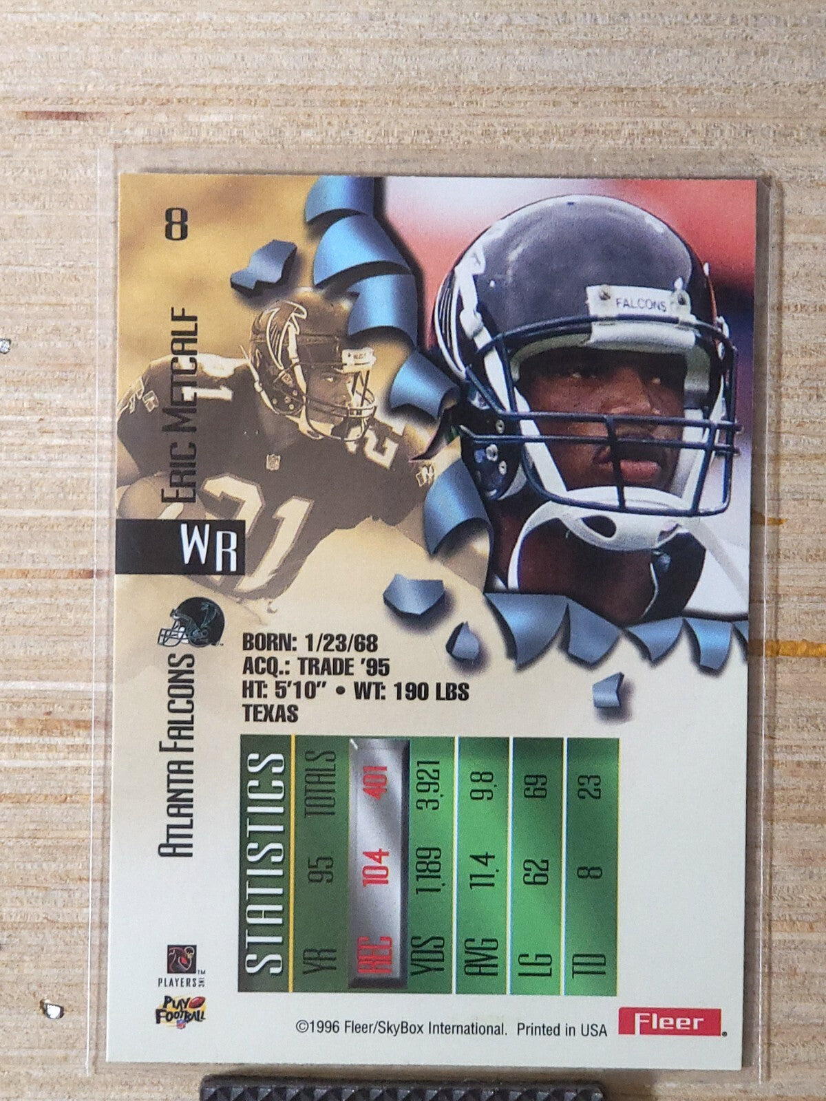 1996 Fleer Metal - Eric Metcalf #8