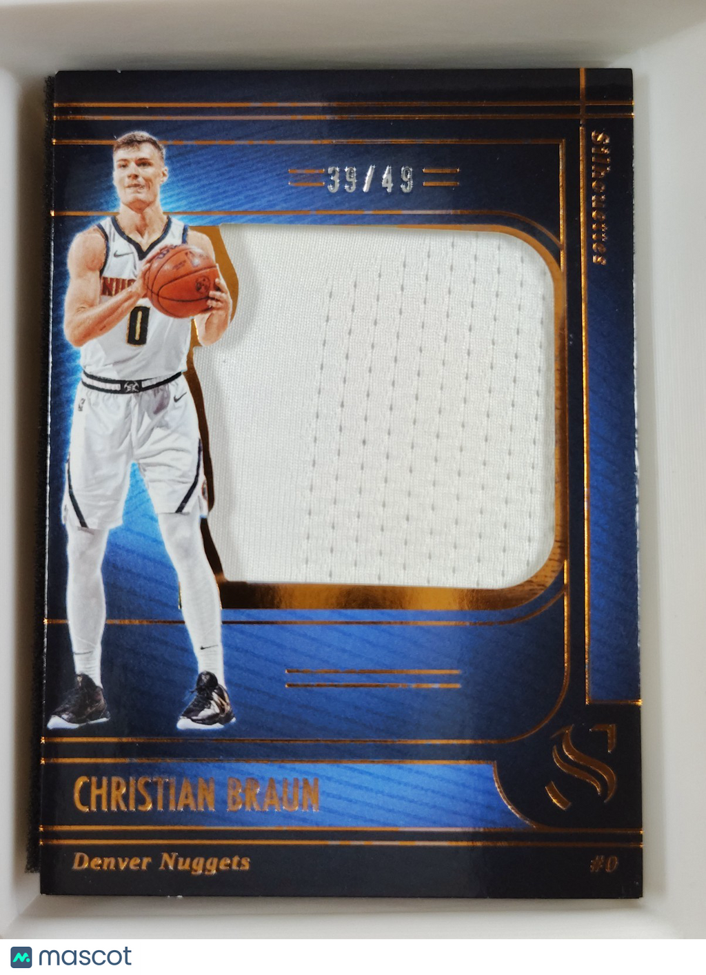 2024-25 Panini Silhouette Christian Braun #S-CBR Relic Bronze 39/49