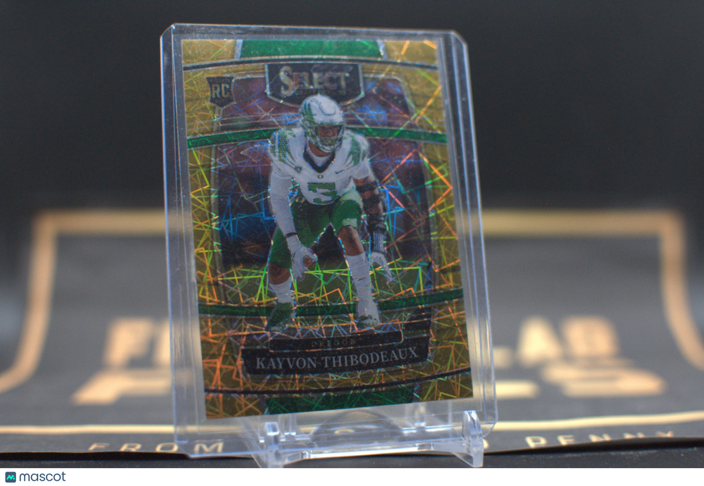 2022 Panini Select Draft Picks: Kayvon Thibodeaux [Gold Lazer] #1