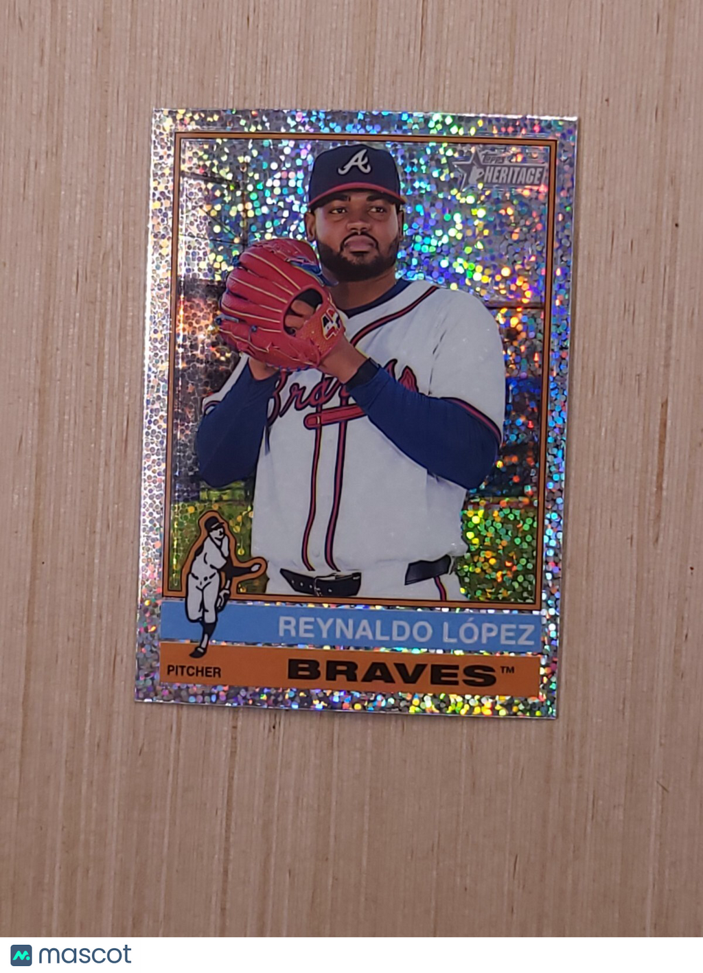 2025 Topps Heritage - Reynaldo Lopez #19 Chrome Silver Sparkle Refractor