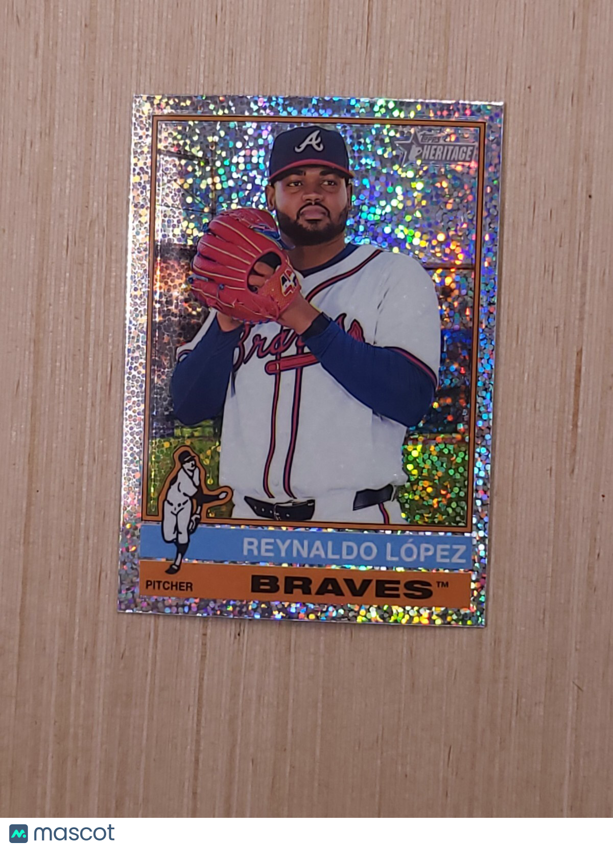 2025 Topps Heritage - Reynaldo Lopez #19 Chrome Silver Sparkle Refractor