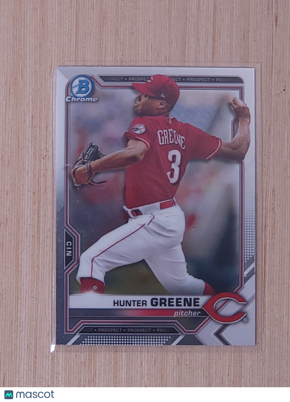 2021 Bowman - Chrome Prospects Hunter Greene #BCP-127