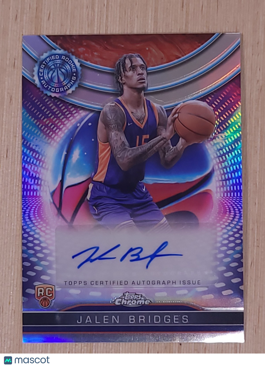 2024-25 Topps Chrome Auto #TCRA-JB Jalen Bridges  Refractor
