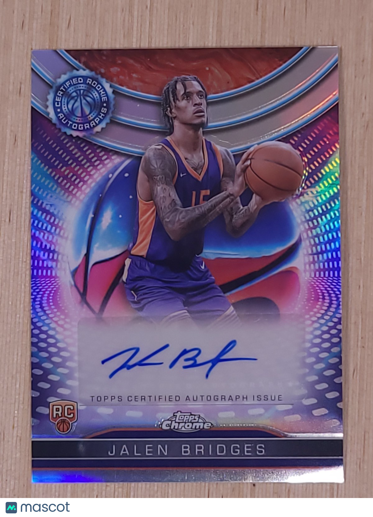 2024-25 Topps Chrome Auto #TCRA-JB Jalen Bridges  Refractor