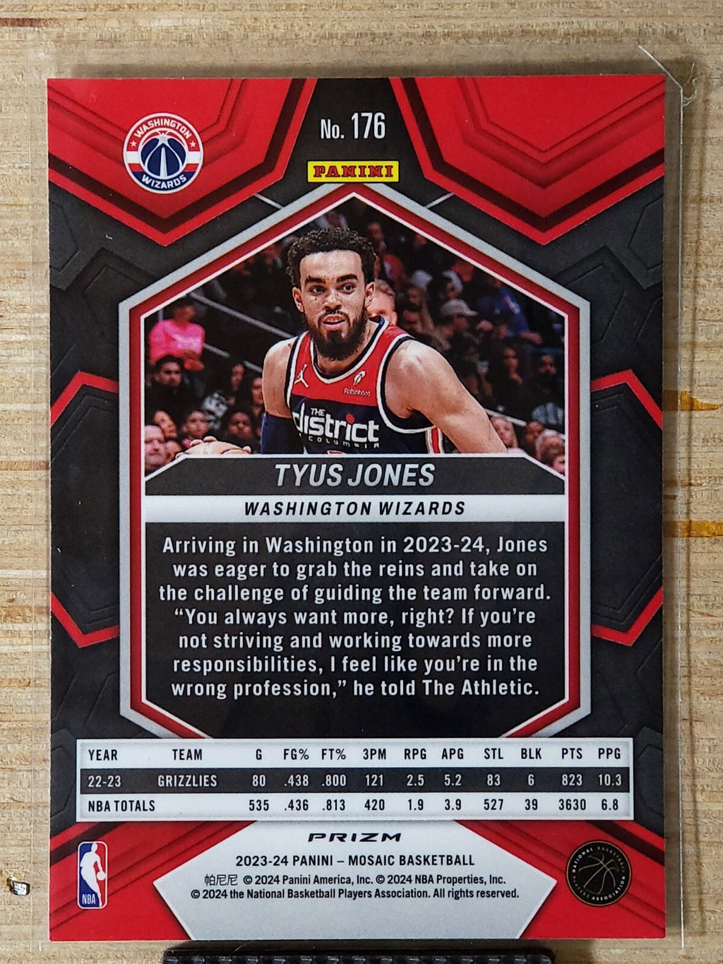 2023-24 Panini Mosaic - Tyus Jones #176 Glitter