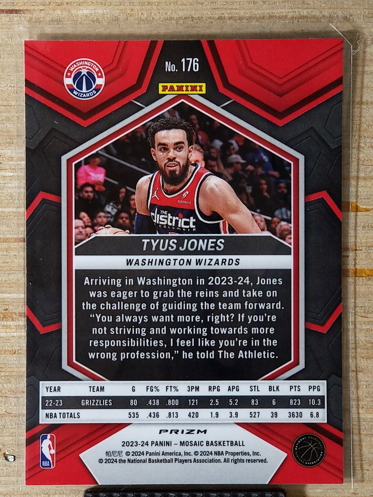 2023-24 Panini Mosaic - Tyus Jones #176 Glitter