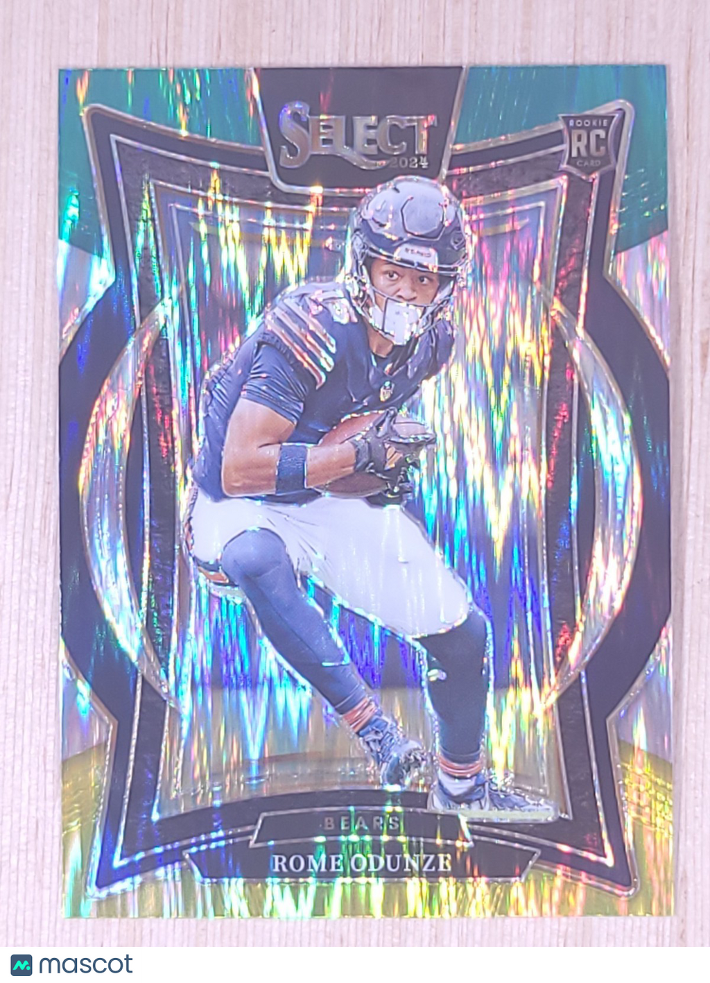 2024 Panini Select #3 Rome Odunze Concourse Green Yellow Shock