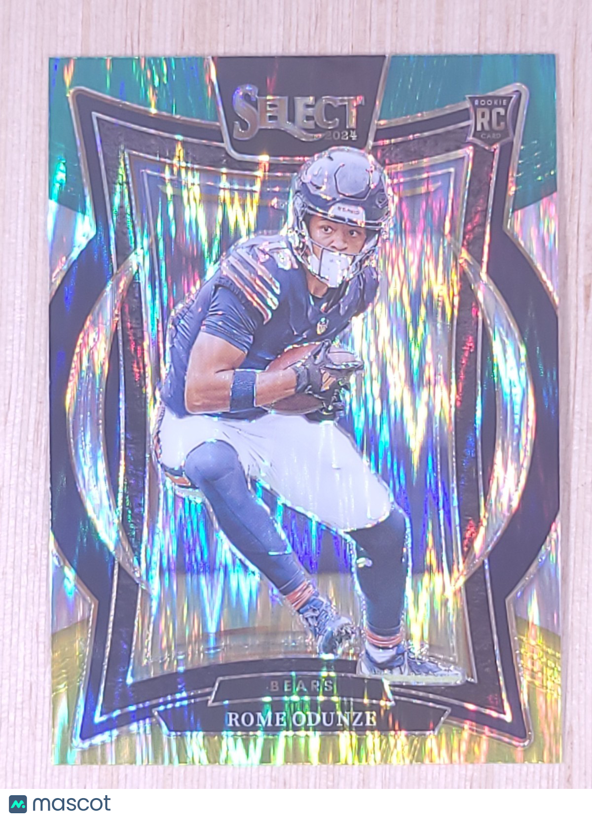 2024 Panini Select #3 Rome Odunze Concourse Green Yellow Shock