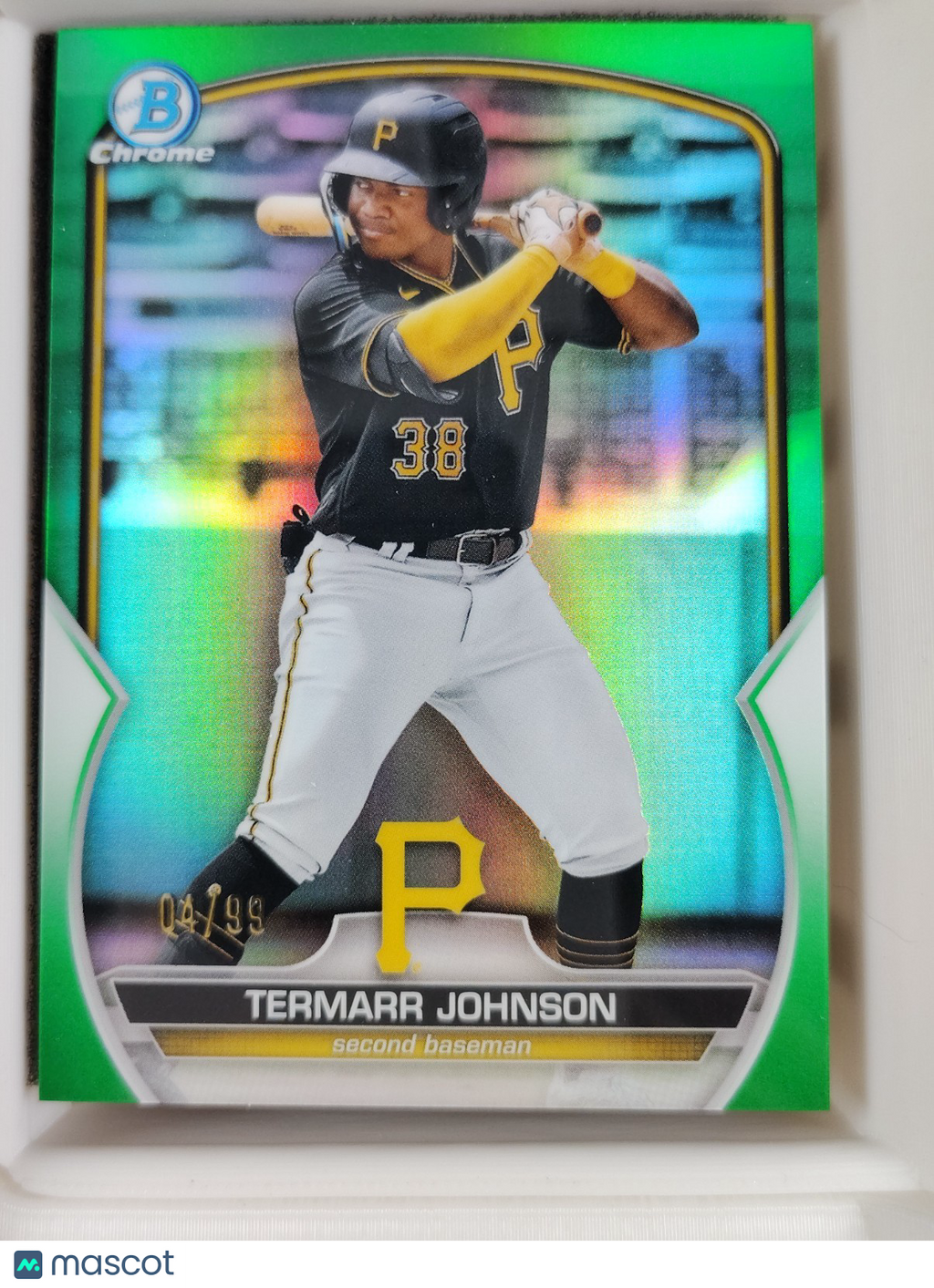 2023 Bowman Chrome #BCP-88 Termarr Johnson 04/99 Green