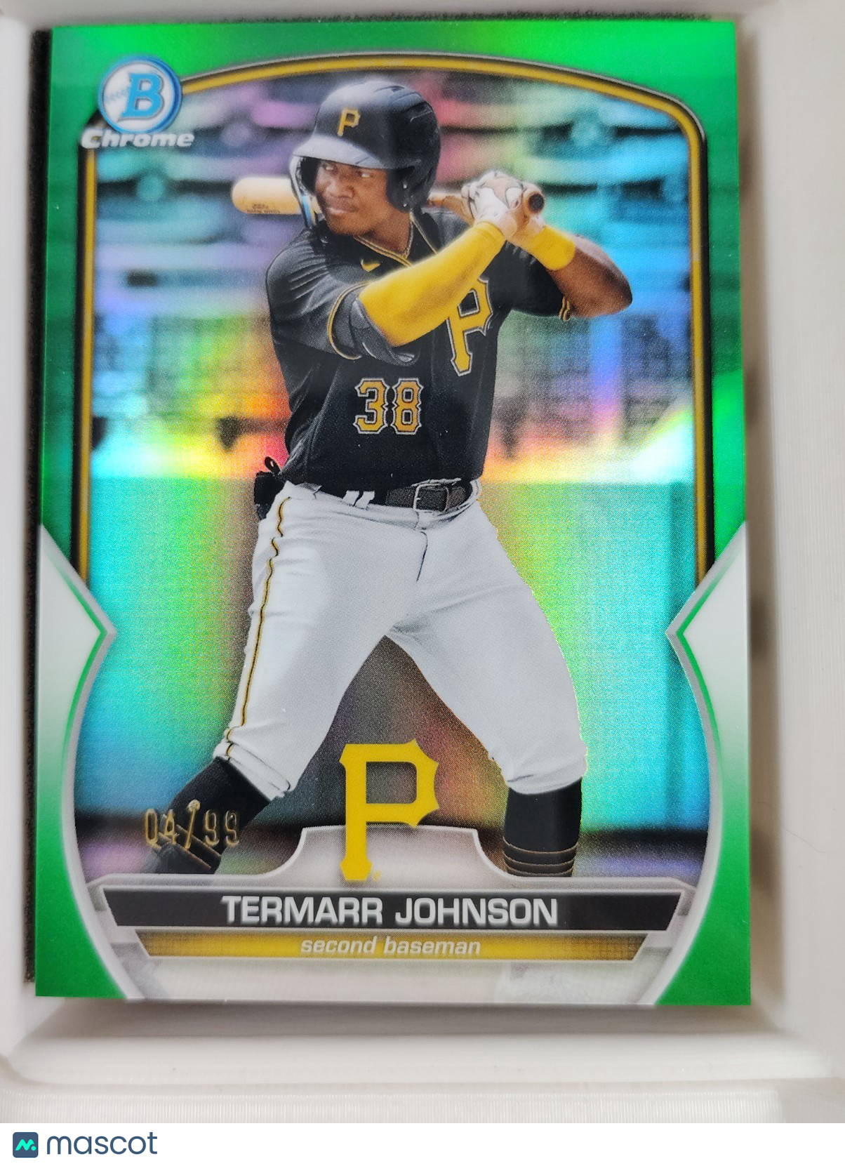 2023 Bowman Chrome #BCP-88 Termarr Johnson 04/99 Green