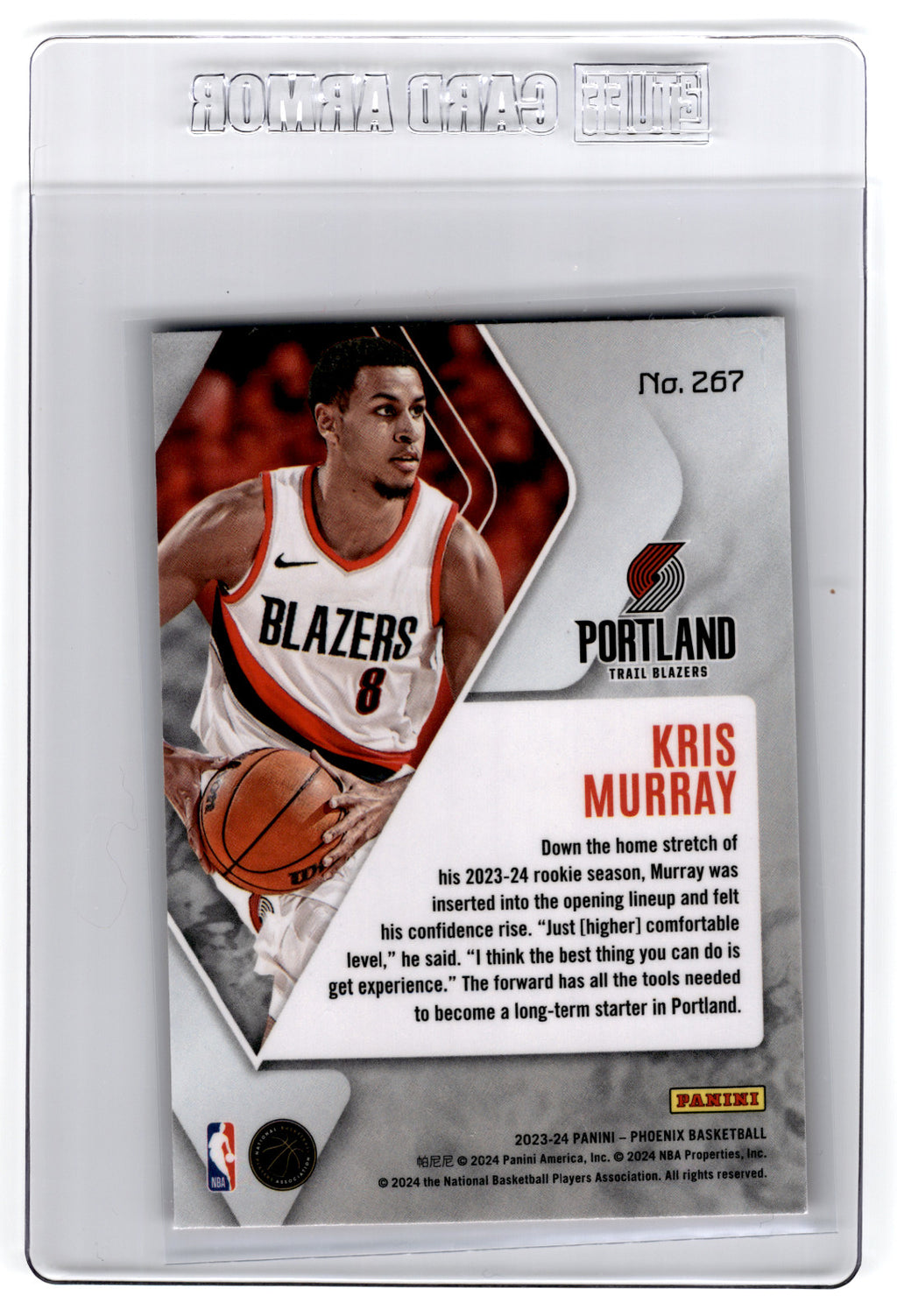 2023 Panini Phoenix Kris Murray Red Ice #267 **Free Shipping @ $10+**