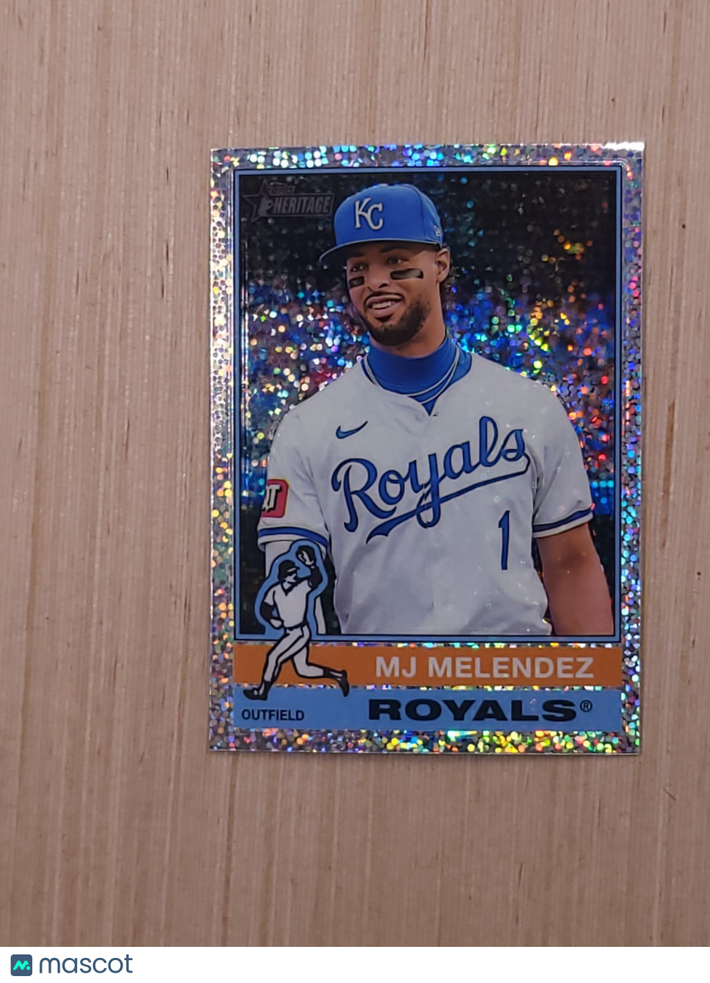 2025 Topps Heritage  MJ Melendez #415 Silver Sparkle Refractor