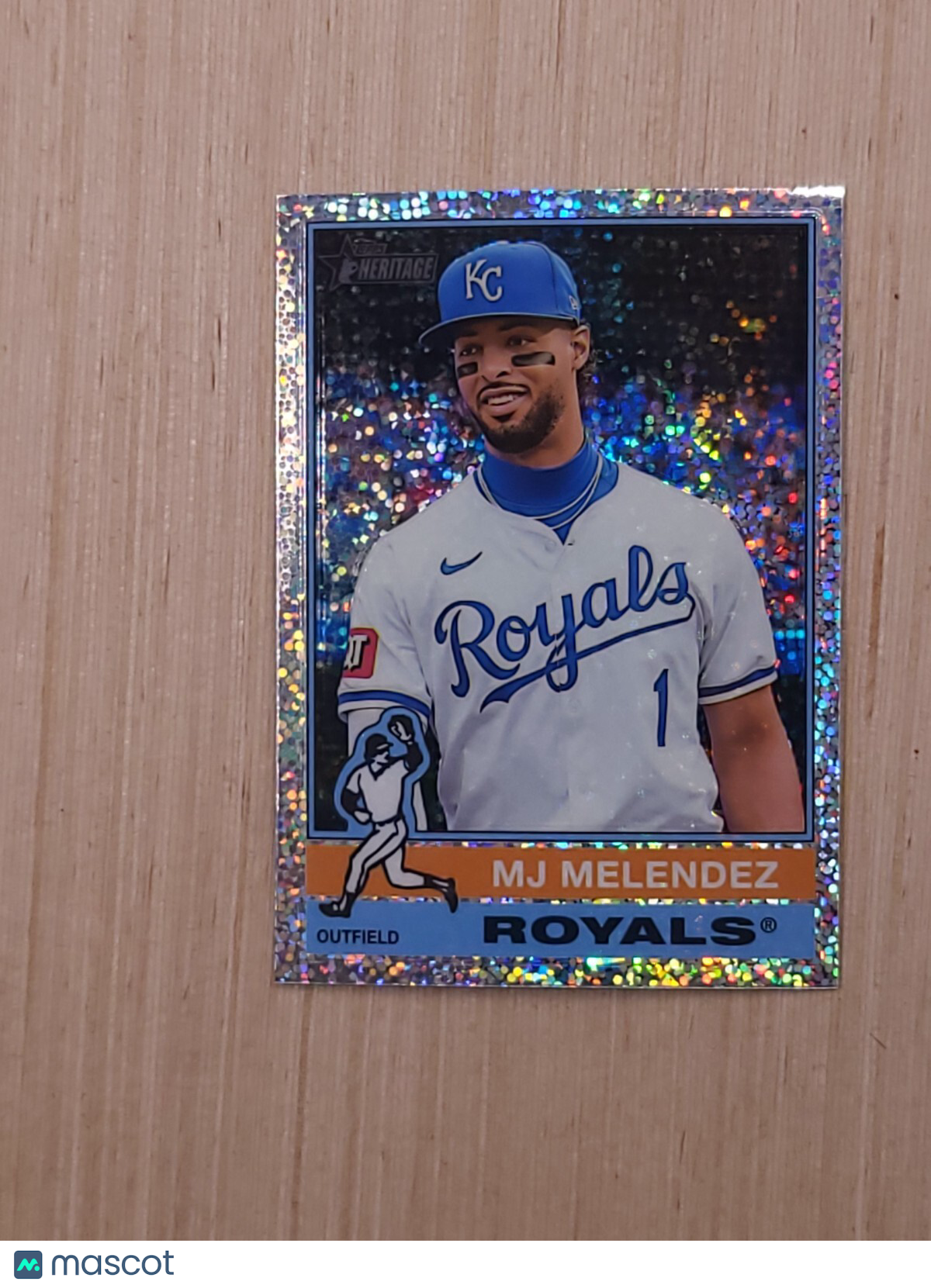 2025 Topps Heritage  MJ Melendez #415 Silver Sparkle Refractor