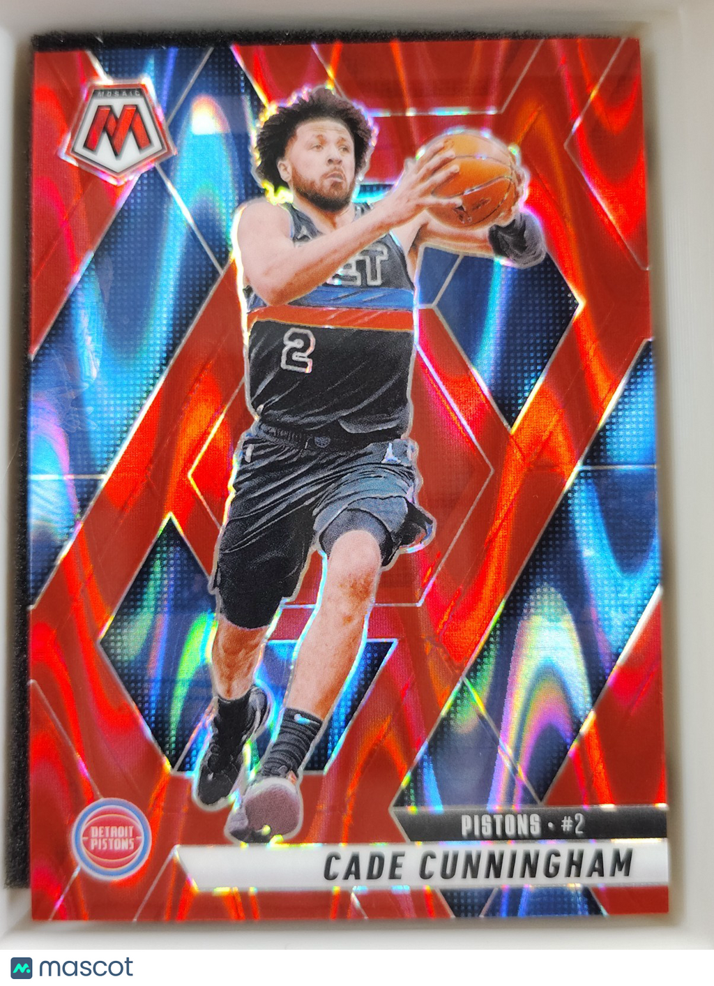 2024-25 Panini Mosaic Cade Cunningham #74 Red Seismic 126/299