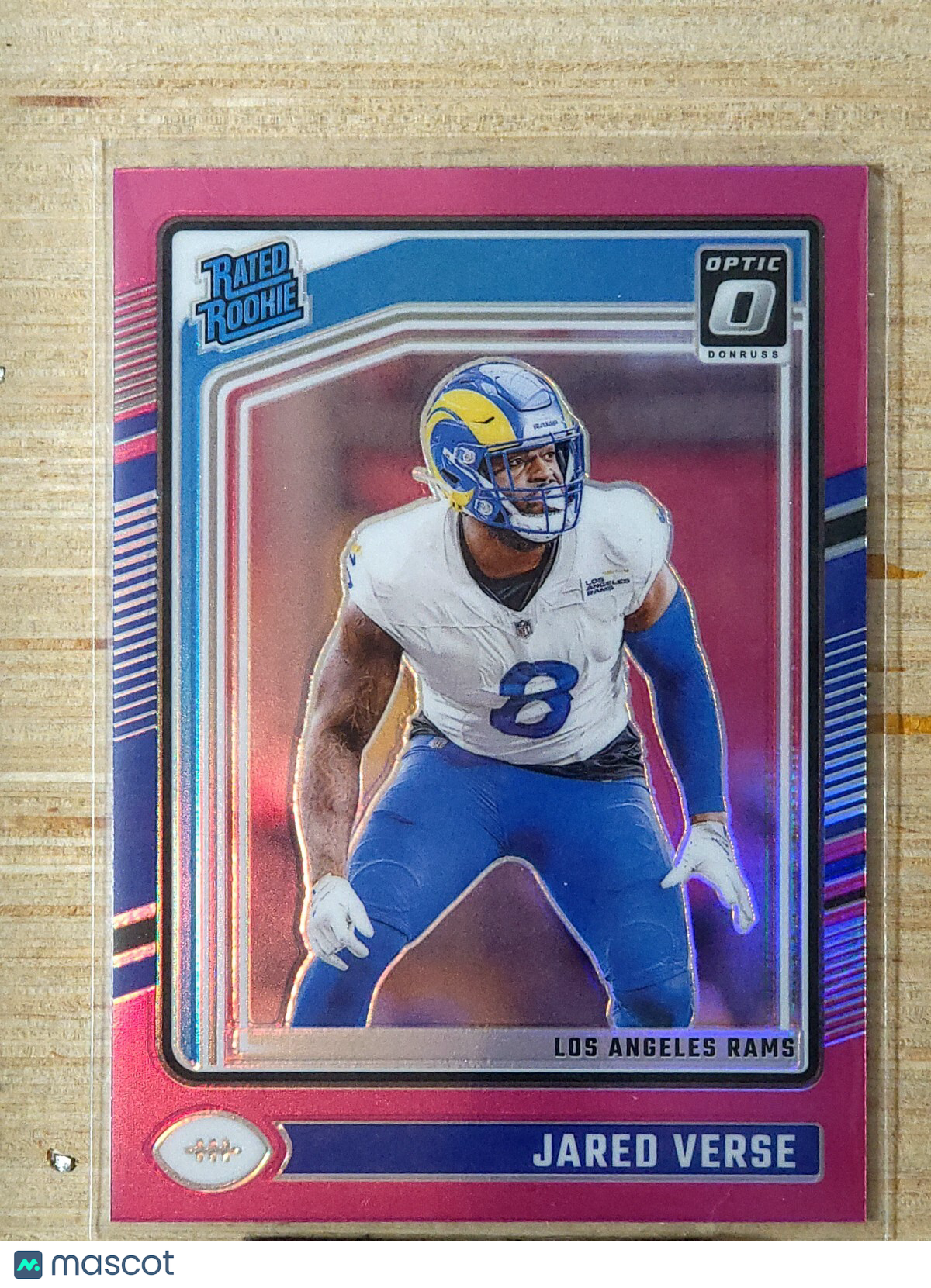 2024 Panini Donruss - Rated Rookie Jared Verse #242 Optic Pink Prizm