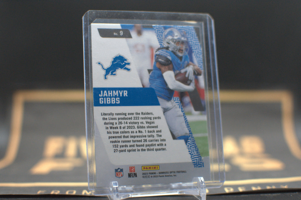 2023 Panini Donruss Optic: Jahmyr Gibbs [Primary Colors] #9