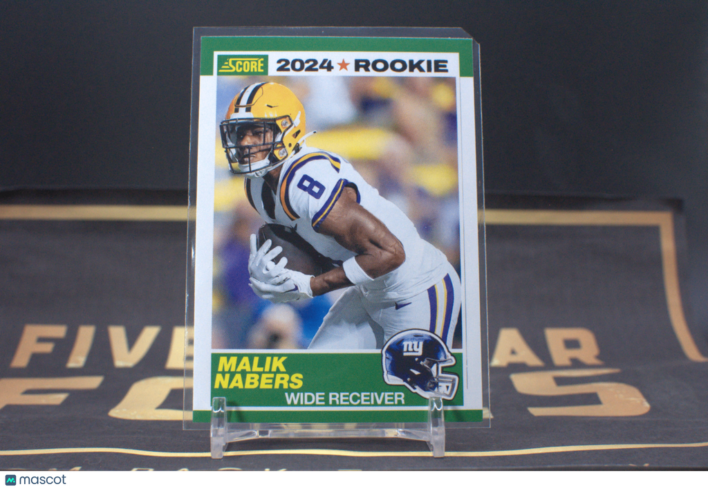 2024 Score 35th Anniversary Rookie: Malik Nabers #5 **Free Shipping @ $10+**