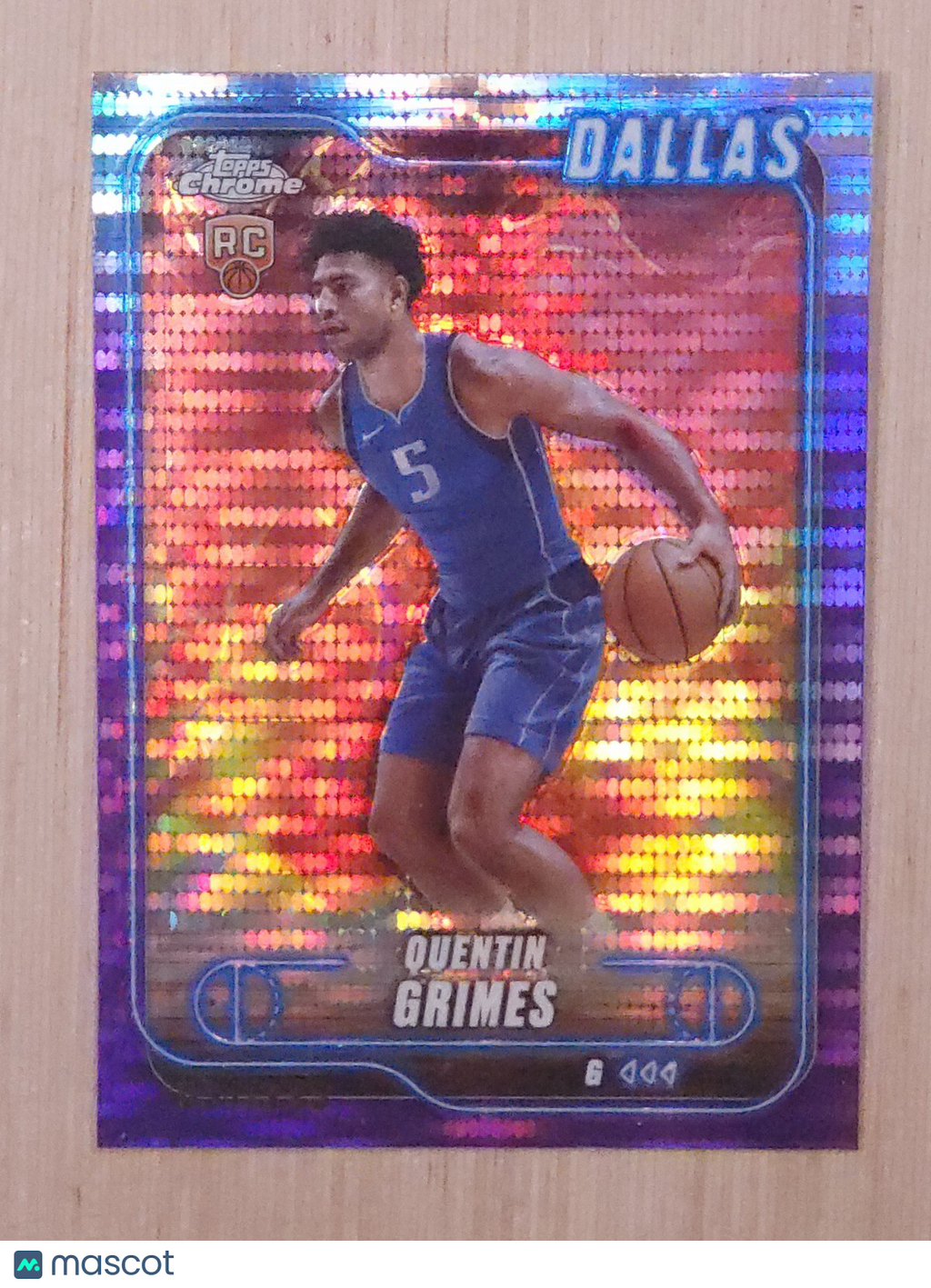2024-25 Topps Chrome #163 Quentin Grimes Purple Sonar