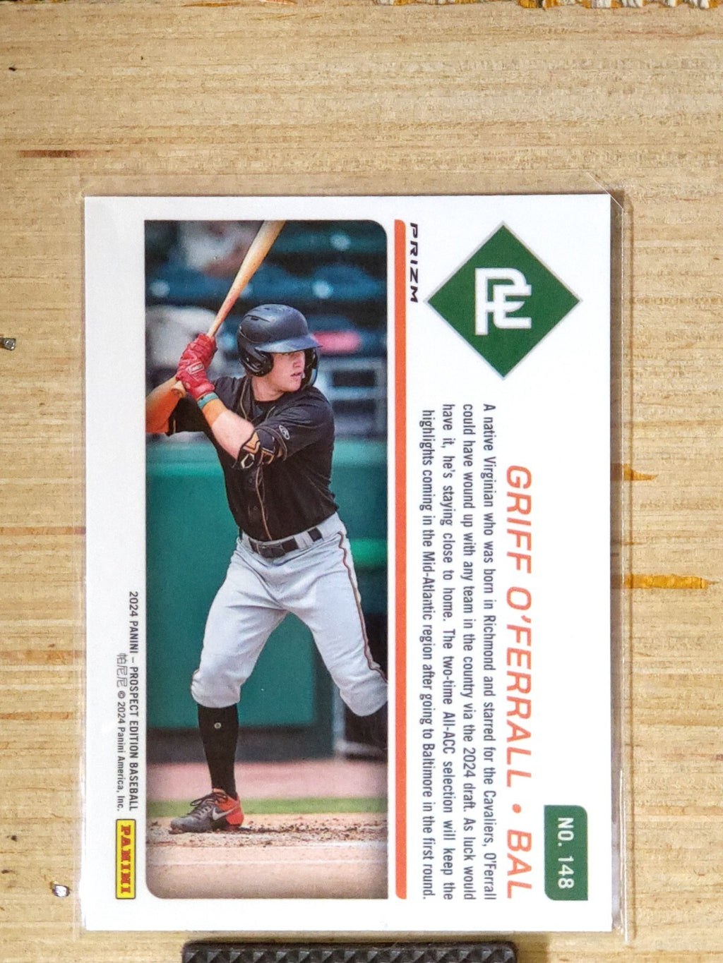 2024 Panini Prospect Edition #148 Griff O'Ferrall Red Ice