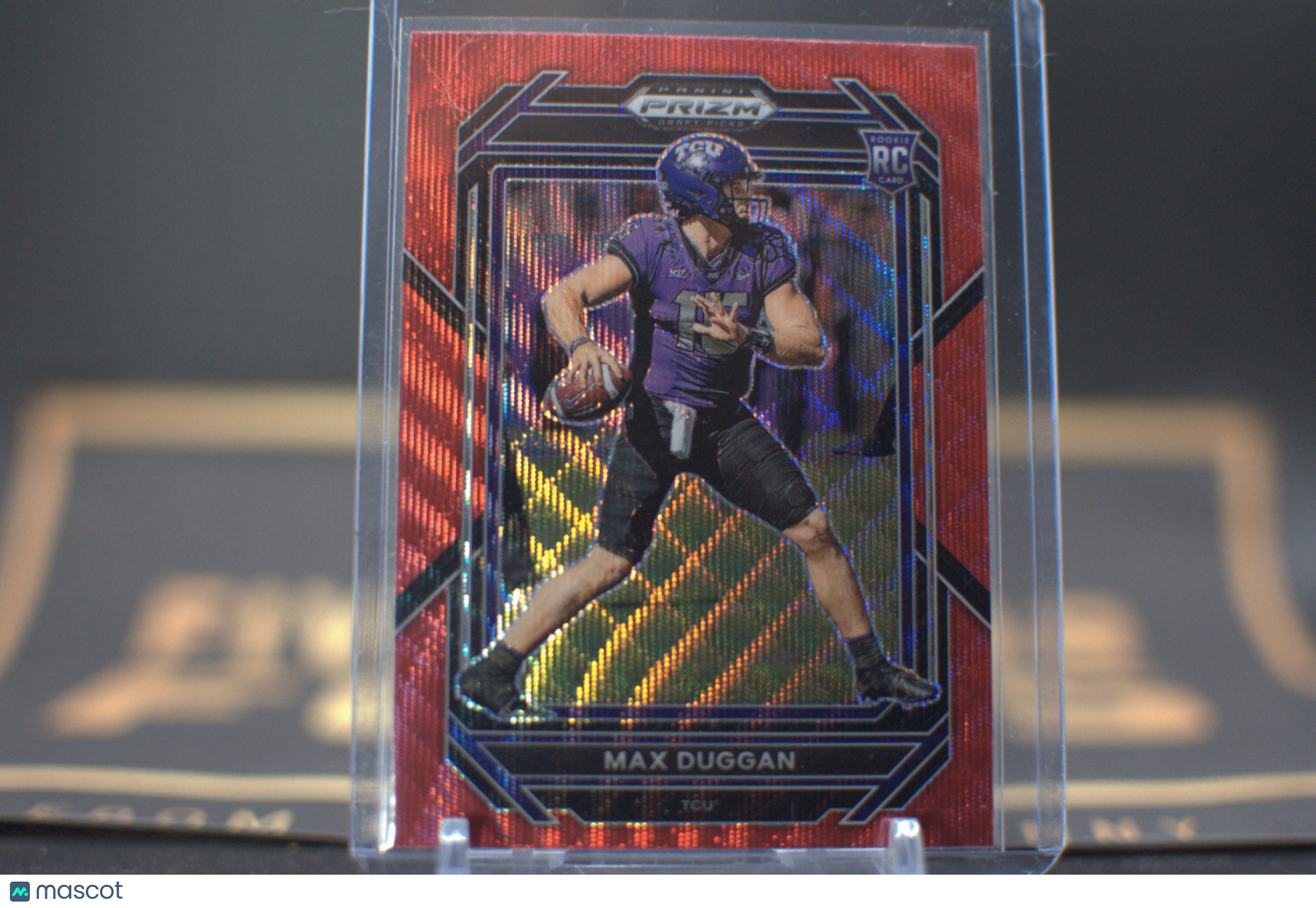 2023 Panini Prizm Draft Picks : Max Duggan [Ruby Wave] #107
