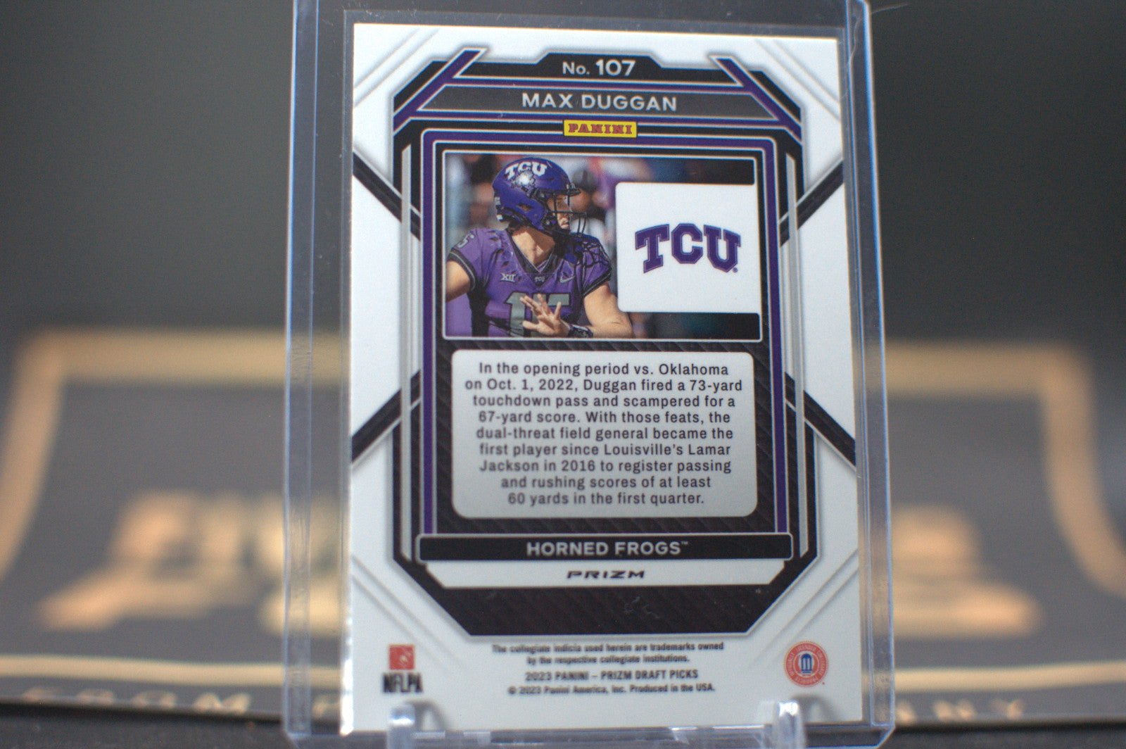 2023 Panini Prizm Draft Picks : Max Duggan [Ruby Wave] #107