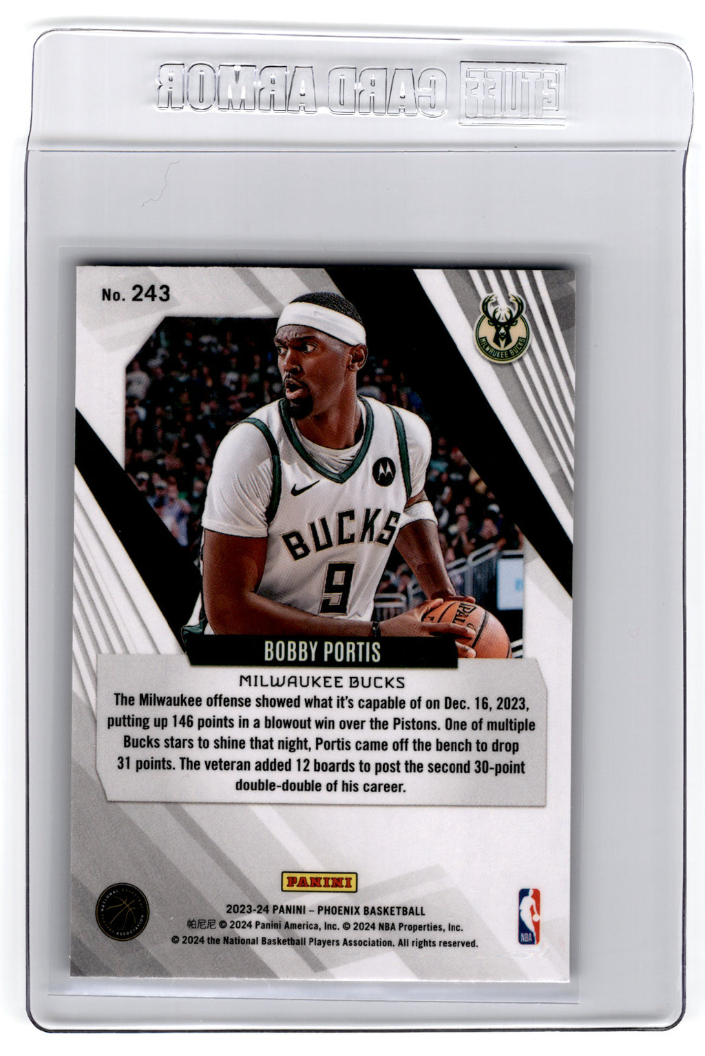 2023 Panini Phoenix Bobby Portis Red Ice #243 **Free Shipping @ $10+**