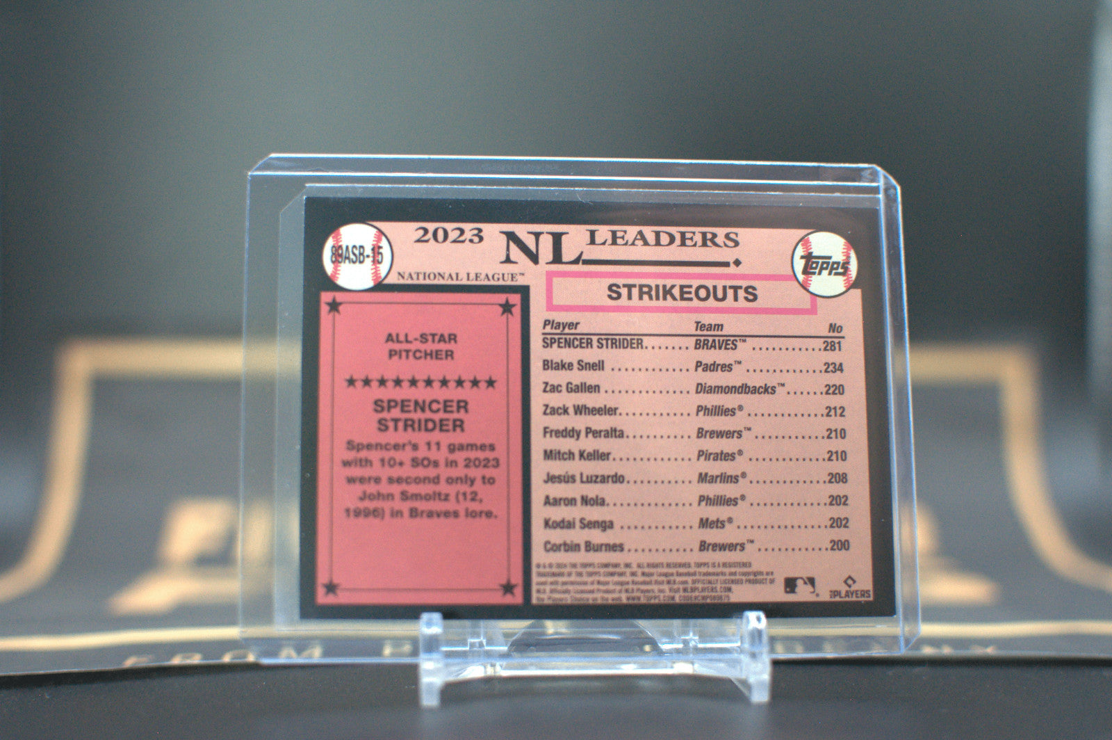 2024 Topps 1989 All-Stars: Spencer Strider [Foil] #89ASB-15