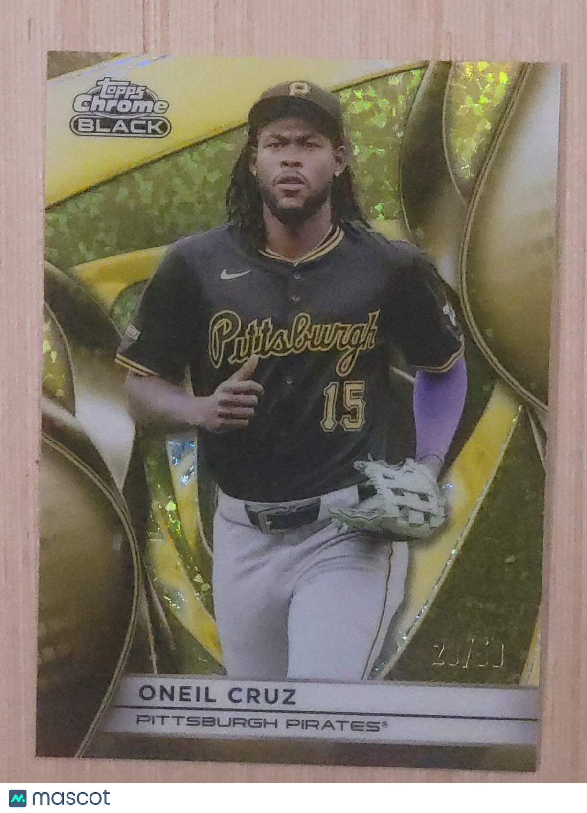 2025 Topps Chrome Black - Oneil Cruz #19 Yellow Mini Diamond /50